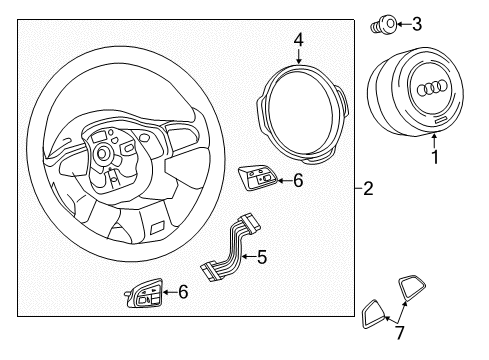 2014 Audi Q5 Steering Column & Wheel, Steering Gear & Linkage