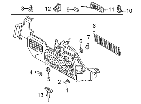 2023 Audi S5 Interior Trim - Rear Body Diagram 2