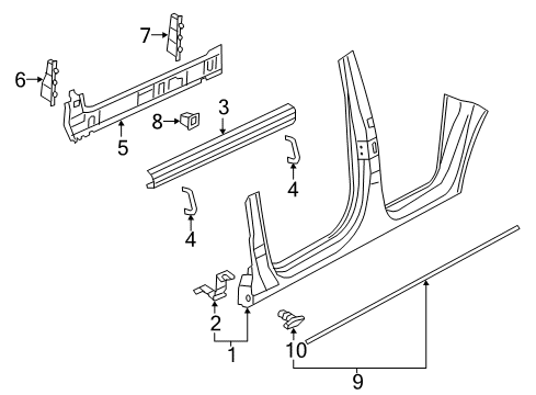 2017 Audi Q3 Quattro Rocker Panel