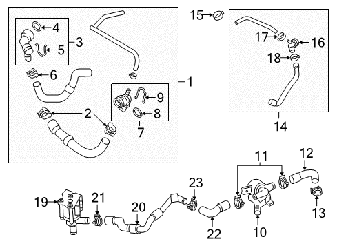 2016 Audi TTS Quattro Auxiliary Pump Diagram for 5Q0-965-561-B