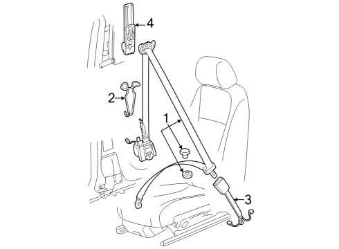 2024 Audi Q4 e-tron Front Seat Belts