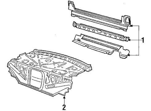 1991 Audi 100 Quattro Rear Body