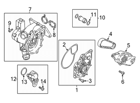 2022 Audi A7 Sportback Water Pump