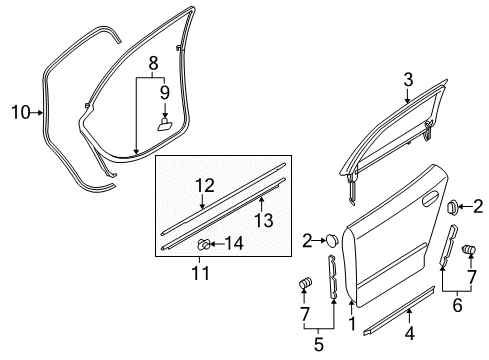 2004 Audi S4 Rear Door