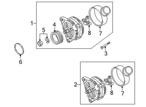 2008 Audi A5 Quattro Alternator