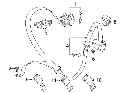 2022 Audi Q5 Seat Belt