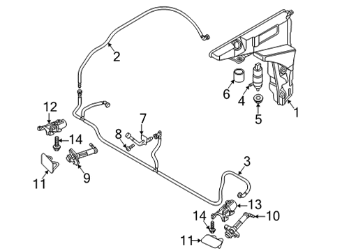 2022 Audi RS7 Sportback Washer Components