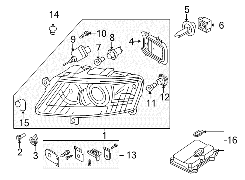 2011 Audi S6 Bulbs