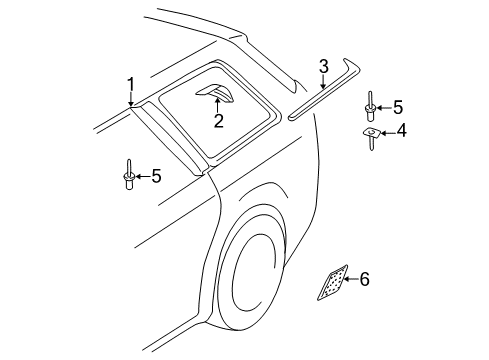 1998 Audi A6 Quattro Exterior Trim - Quarter Panel