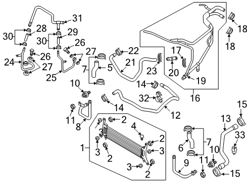 2009 Audi Q7 Radiator & Components