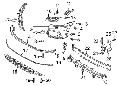 2020 Audi Q5 Front Bumper