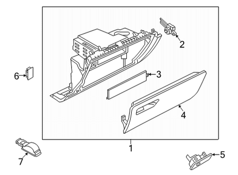 2024 Audi A3 Glove Box