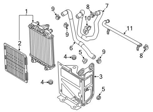 2020 Audi A3 Quattro Radiator & Components