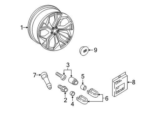 2020 Audi RS Q8 Wheels Diagram 4