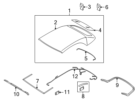 2010 Audi S5 Top Cover & Components