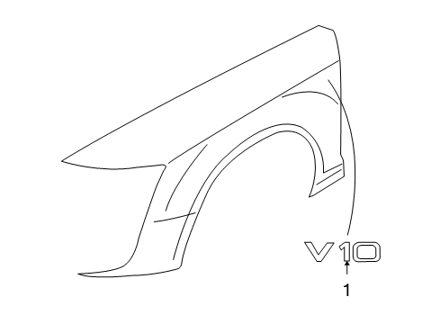 2011 Audi S6 Exterior Trim - Fender