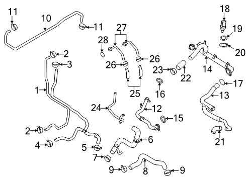 2015 Audi R8 Hoses, Lines & Pipes