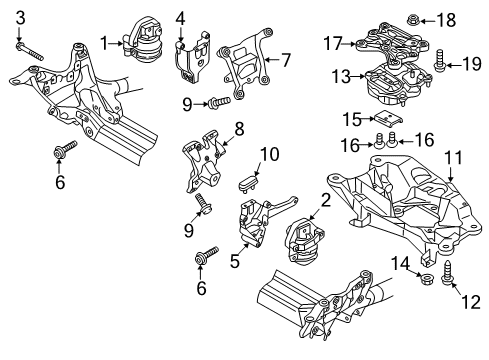 2014 Audi S6 Engine & Trans Mounting