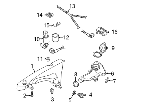 2022 Audi Q3 Washer Components