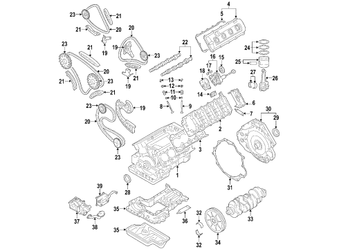 2007 Audi S4 Timing Chain Diagram for 079-109-229-K