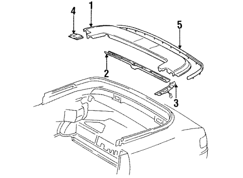 1998 Audi Cabriolet Exterior Trim - Convertible Top