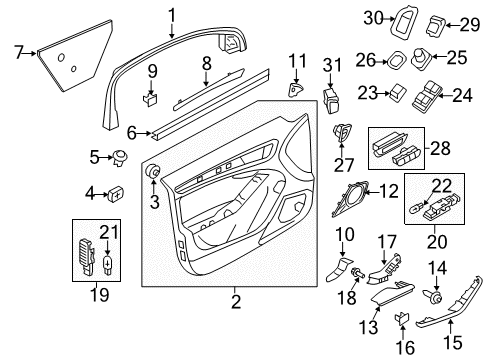 2014 Audi A4 Front Door