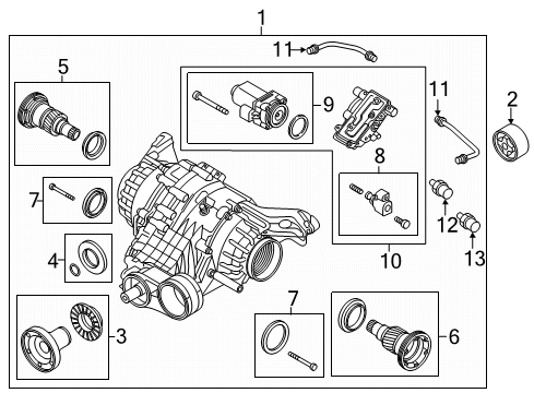 2019 Audi SQ5 Axle & Differential - Rear