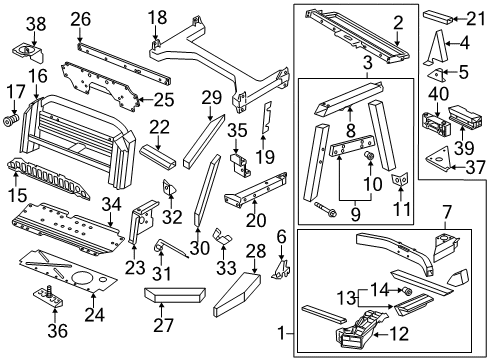 2015 Audi R8 Rear Body - Floor & Rails