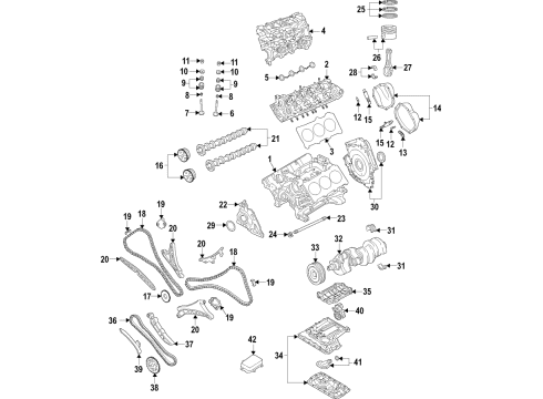 2022 Audi S7 Sportback Engine Parts, Mounts, Cylinder Head & Valves, Camshaft & Timing, Variable Valve Timing, Oil Cooler, Oil Pan, Oil Pump, Balance Shafts, Crankshaft & Bearings, Pistons, Rings & Bearings