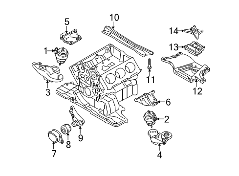 2010 Audi A6 Quattro Engine & Trans Mounting