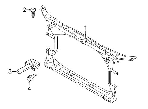 2014 Audi A6 Radiator Support