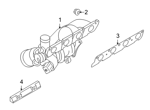 2014 Audi A4 Exhaust Manifold