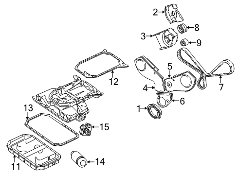 1996 Audi A4 Engine Parts, Mounts, Cylinder Head & Valves, Camshaft & Timing, Oil Pan, Oil Pump, Crankshaft & Bearings, Pistons, Rings & Bearings