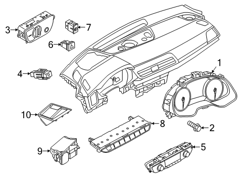 2022 Audi Q5 A/C & Heater Control Units