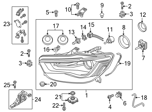 2018 Audi A6 Quattro Bulbs