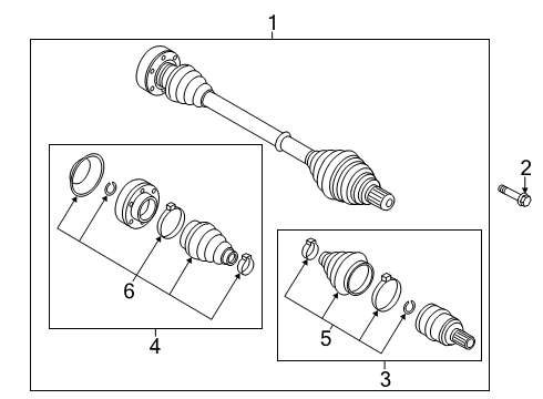 2015 Audi A3 Drive Axles - Front