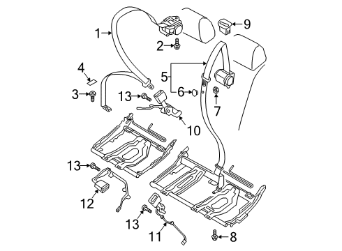 2022 Audi Q3 Seat Belt