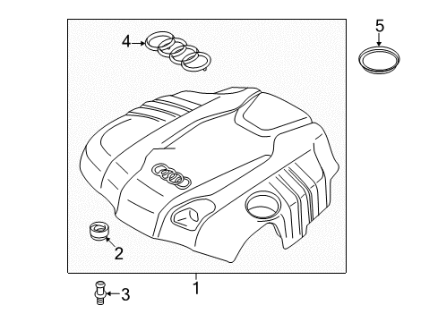 2015 Audi A8 Quattro Engine Appearance Cover