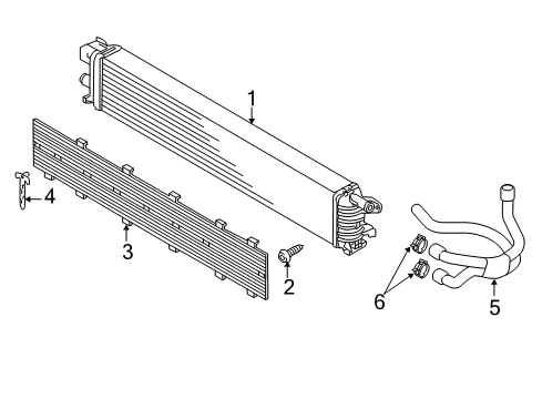 2017 Audi A7 Quattro Radiator & Components, Water Pump