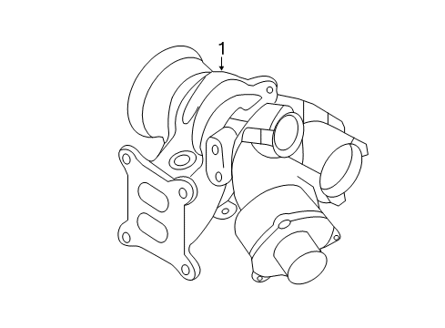 2017 Audi TT Quattro Exhaust Manifold