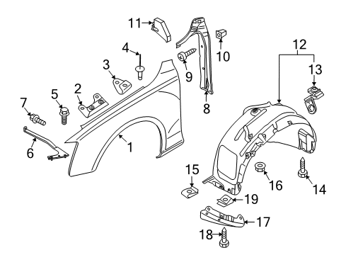 2010 Audi Q5 Fender & Components