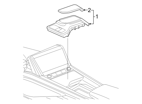 2024 Audi Q8 e-tron Front Console