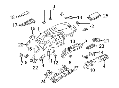 2010 Audi S5 Cluster & Switches, Instrument Panel