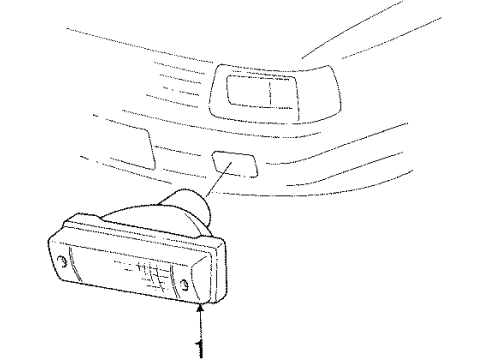 1991 Audi 100 Quattro Park Lamps