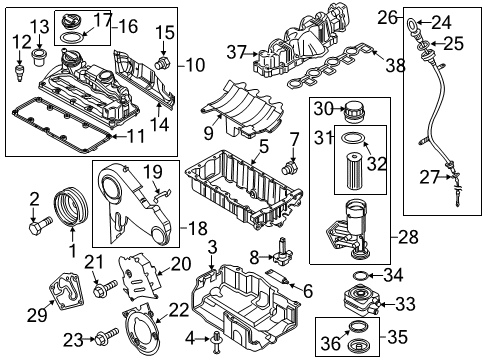 Intake Manifold Diagram for 03L-129-711-E