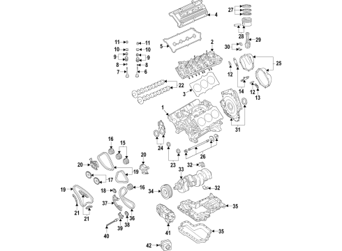 2016 Audi A7 Quattro Drive Chain Diagram for 059-109-252