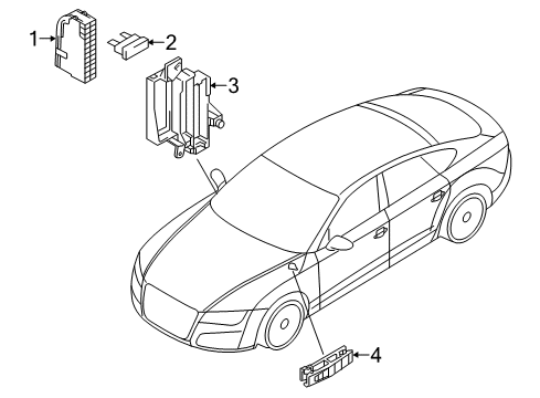 2013 Audi A7 Quattro Fuse & Relay