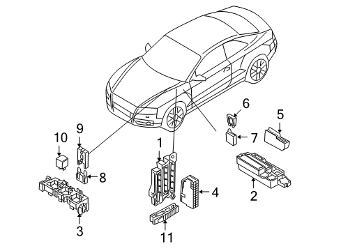 2010 Audi Q5 Fuse & Relay