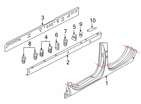 2018 Audi RS7 Rocker Panel