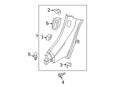 2015 Audi R8 Interior Trim - Quarter Panels